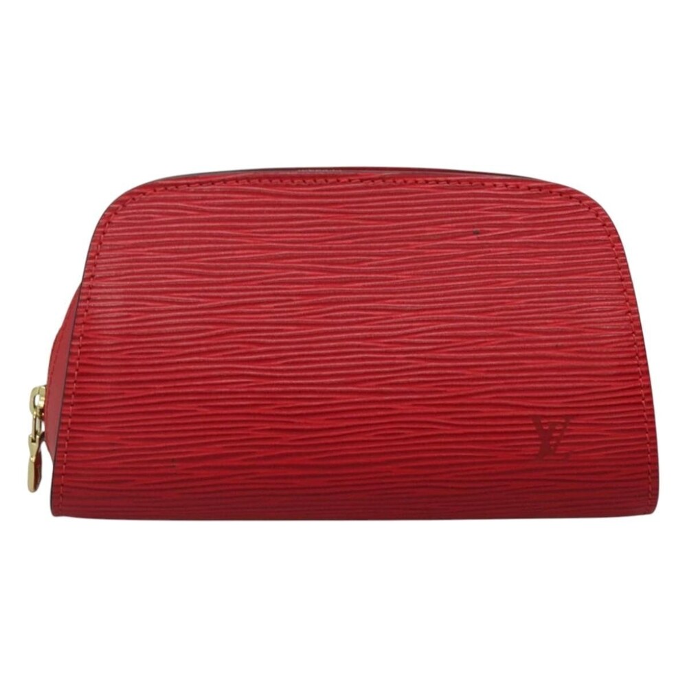 Louis Vuitton Epi Dauphine PM Pouch Castilian Red